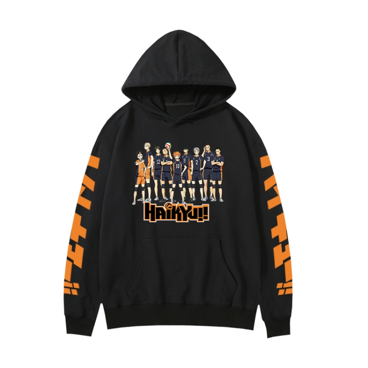 Haikyuu!!  Anime print fashion casual hooded sweater  from S to 3XL