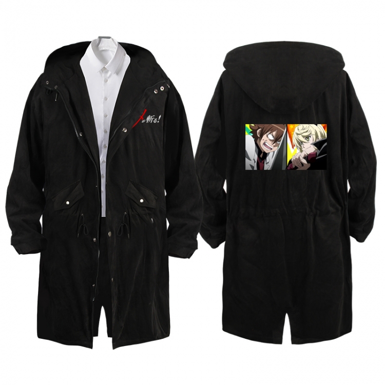 Akame ga KILL  Anime Peripheral Hooded Long Windbreaker Jacket from S to 3XL