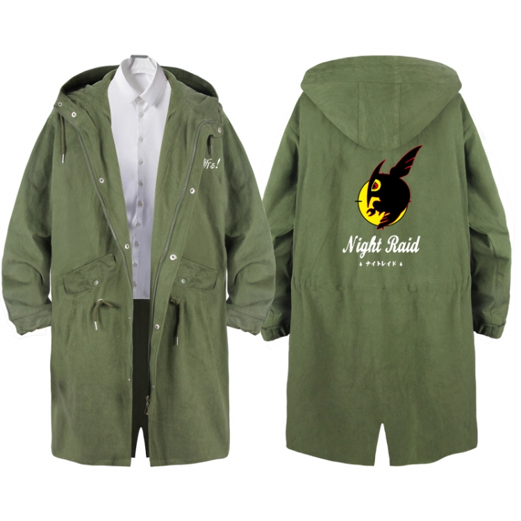 Akame ga KILL  Anime Peripheral Hooded Long Windbreaker Jacket from S to 3XL