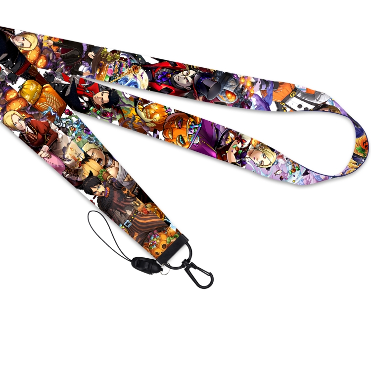 Shingeki no Kyojin Black buckle long mobile phone lanyard 45cm price for 10 pcs