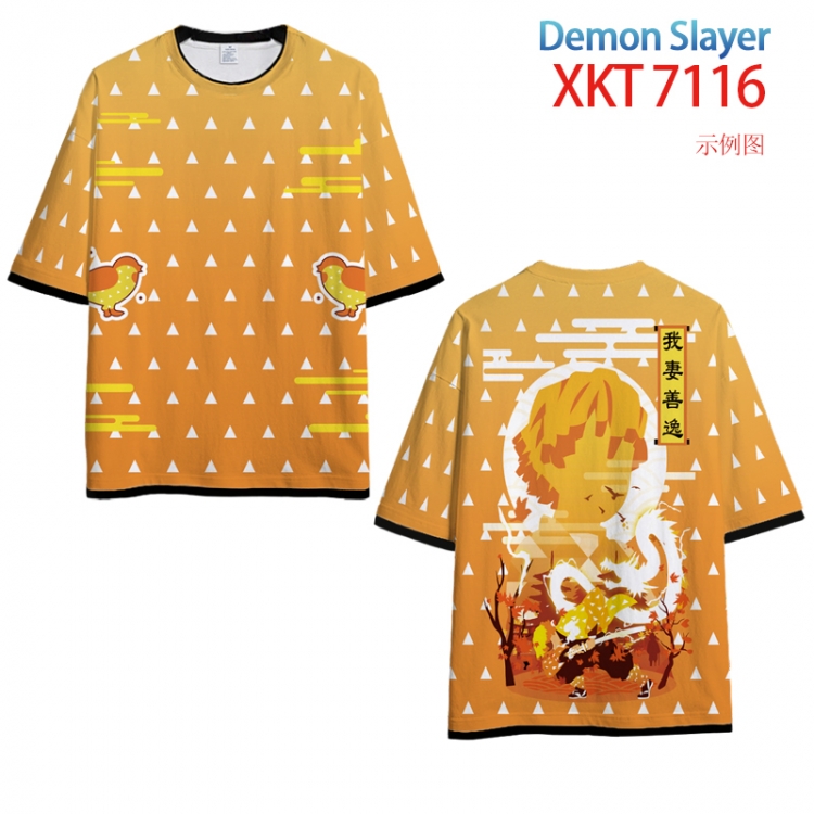 Demon Slayer Kimets Loose short sleeve round neck T-shirt  from S to 6XL  XKT 7116
