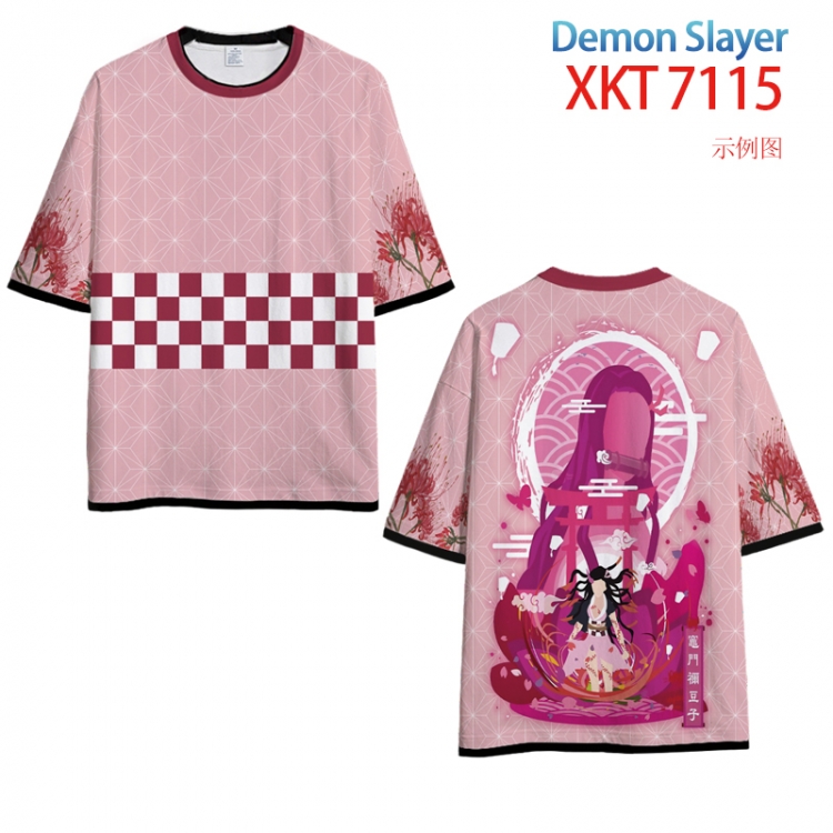 Demon Slayer Kimets Loose short sleeve round neck T-shirt  from S to 6XL  XKT 7115