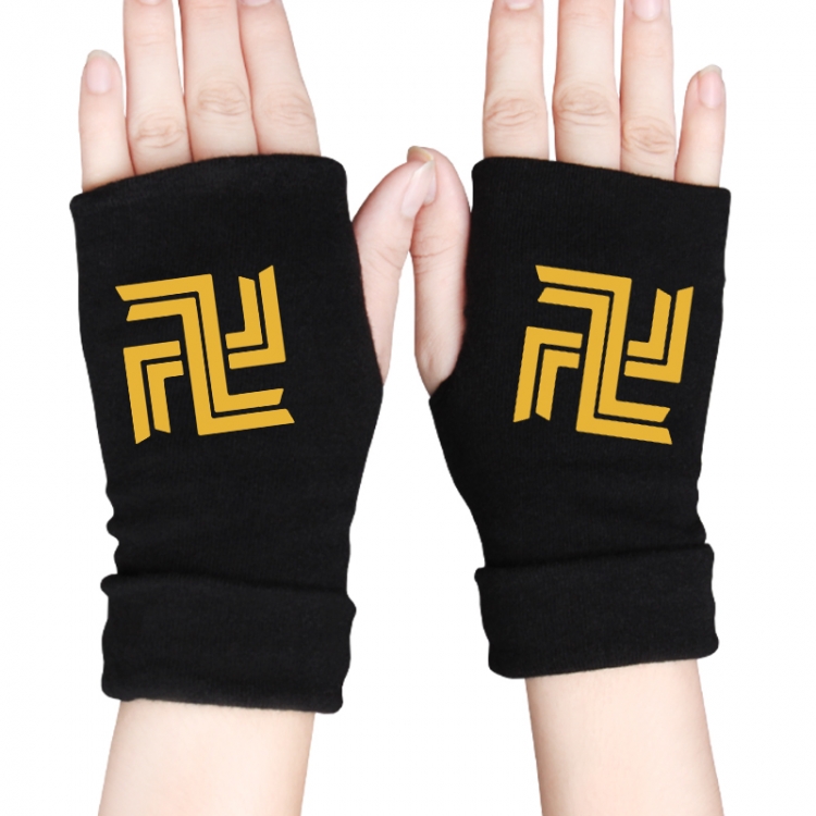 Tokyo Revengers Anime knitted half finger gloves