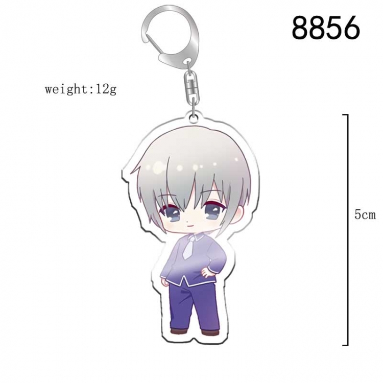 Fruits Basket Anime acrylic Key Chain  price for 5 pcs 8856