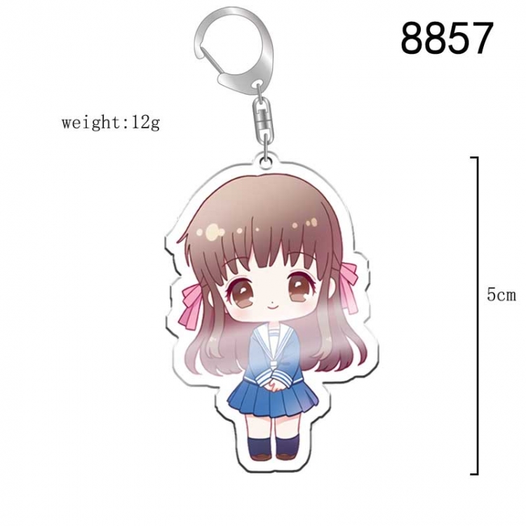 Fruits Basket Anime acrylic Key Chain  price for 5 pcs 8857