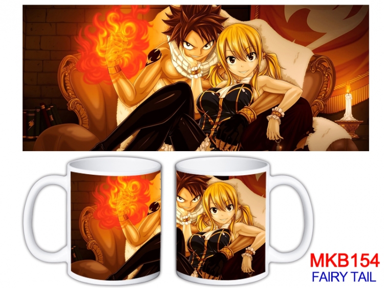 Fairy tail Anime color printing ceramic mug cup price for 5 pcs MKB-154
