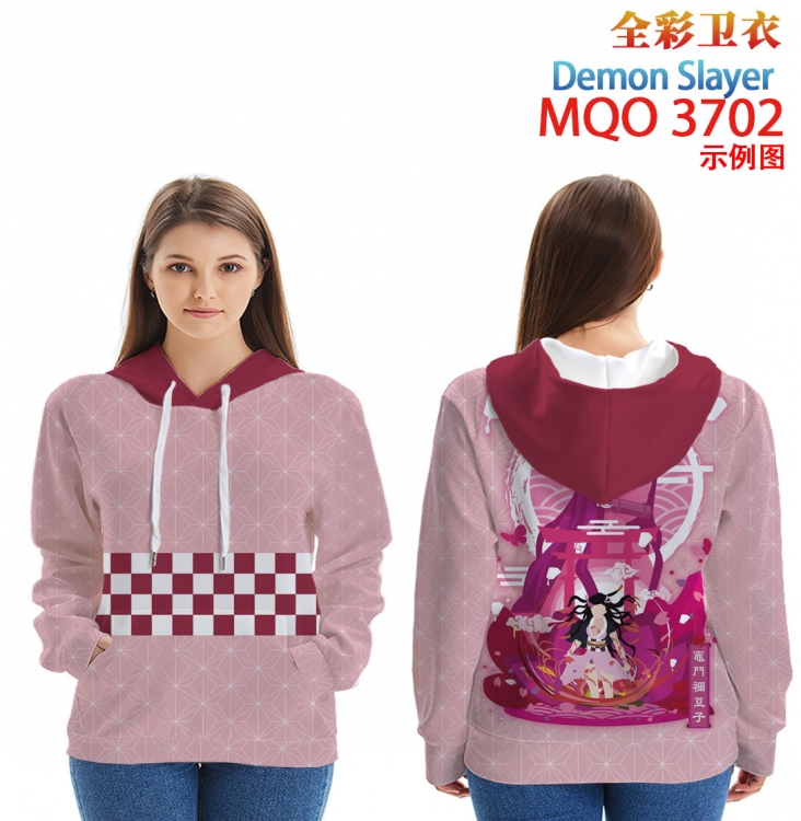 Demon Slayer Kimets Full Color Patch pocket Sweatshirt Hoodie  from XXS to 4XL MQO 3702