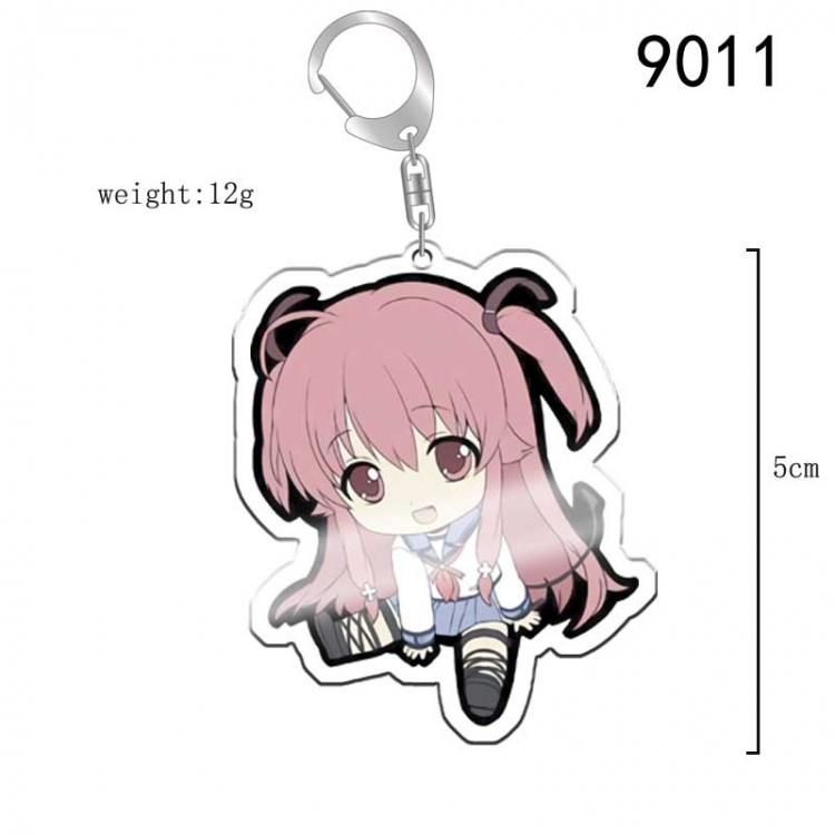 Angel Beats! Anime acrylic Key Chain  price for 5 pcs 9011