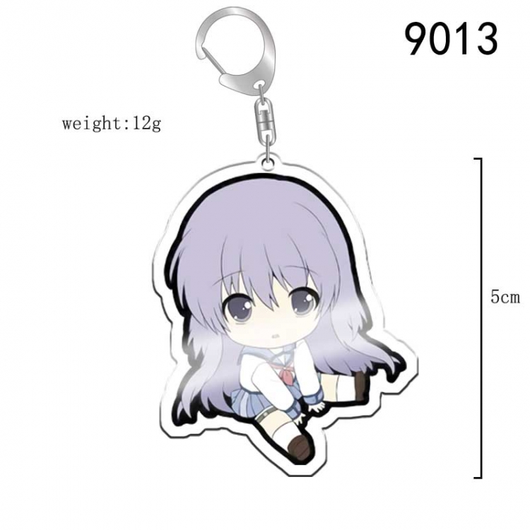 Angel Beats! Anime acrylic Key Chain  price for 5 pcs 9013