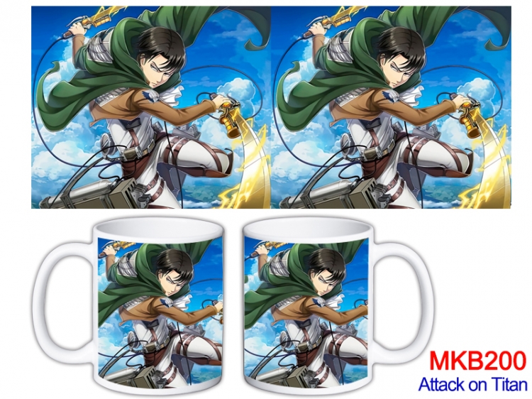Shingeki no Kyojin Anime color printing ceramic mug cup price for 5 pcs  MKB-200
