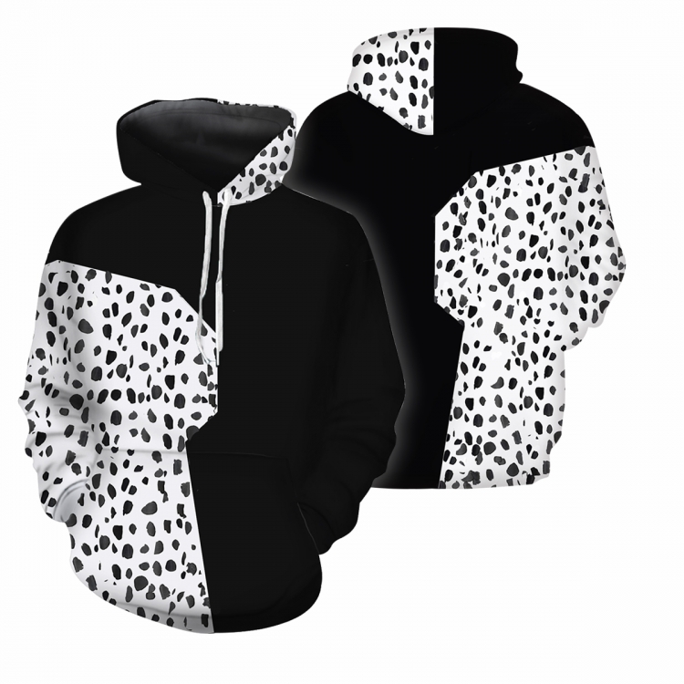 Black and white magic girl Round tie hat without zipper sweater S-5XL Book three days in advance price for 2 pcs