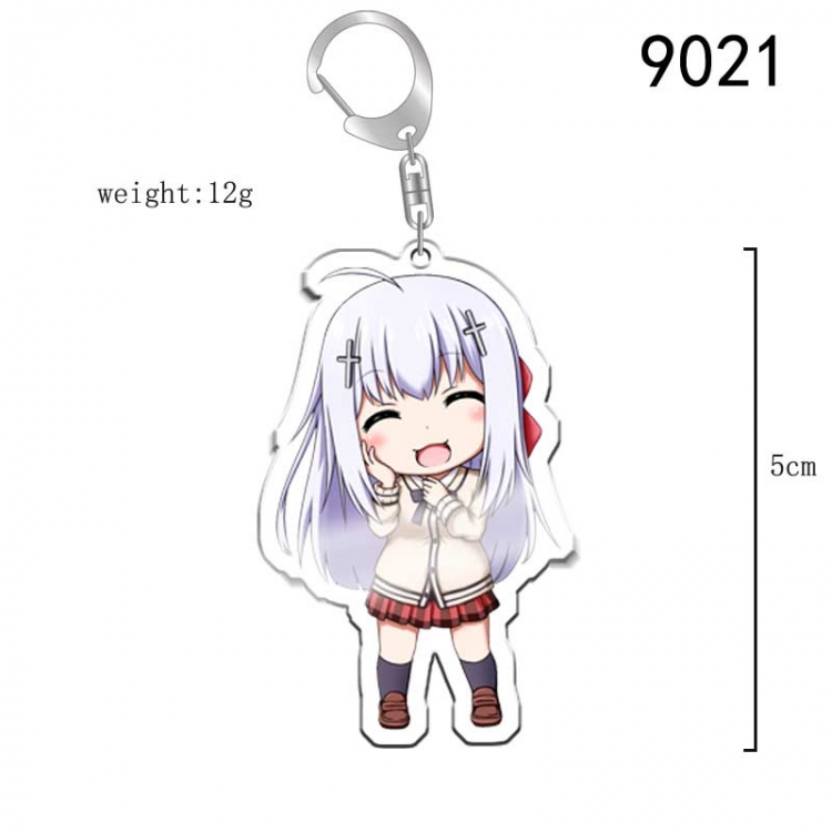 Gabriel DropOut Anime acrylic Key Chain  price for 5 pcs 9021