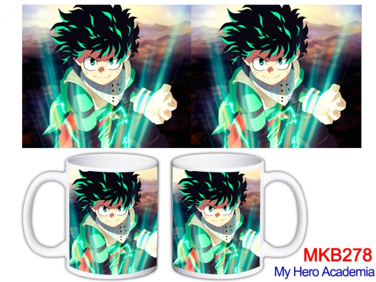 My Hero Academia Anime color printing ceramic mug cup price for 5 pcs MKB-278