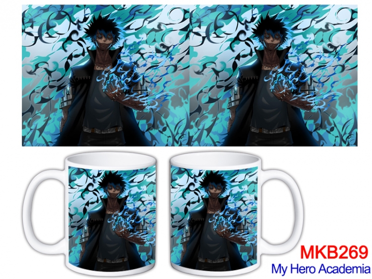 My Hero Academia Anime color printing ceramic mug cup price for 5 pcs MKB-269