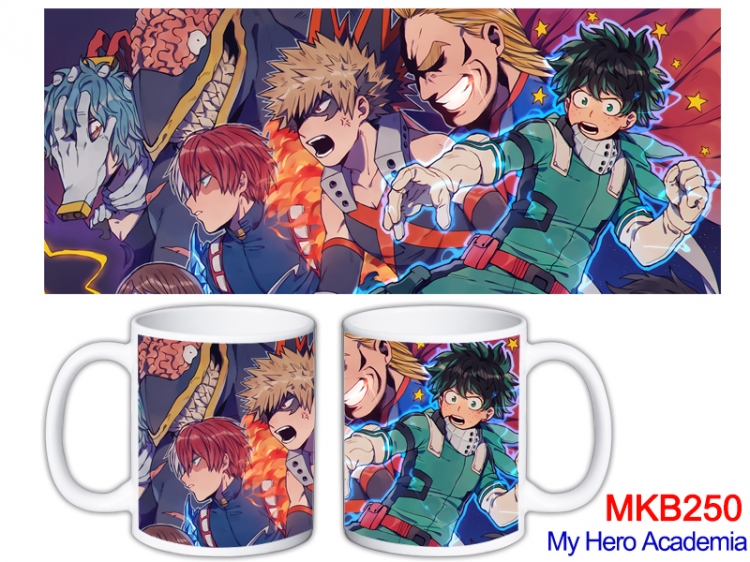 My Hero Academia Anime color printing ceramic mug cup price for 5 pcs  MKB-251
