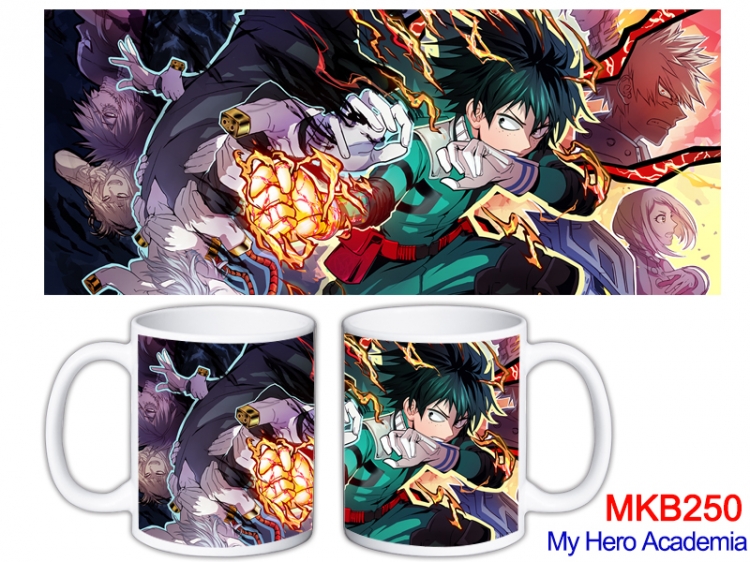 My Hero Academia Anime color printing ceramic mug cup price for 5 pcs  MKB-250