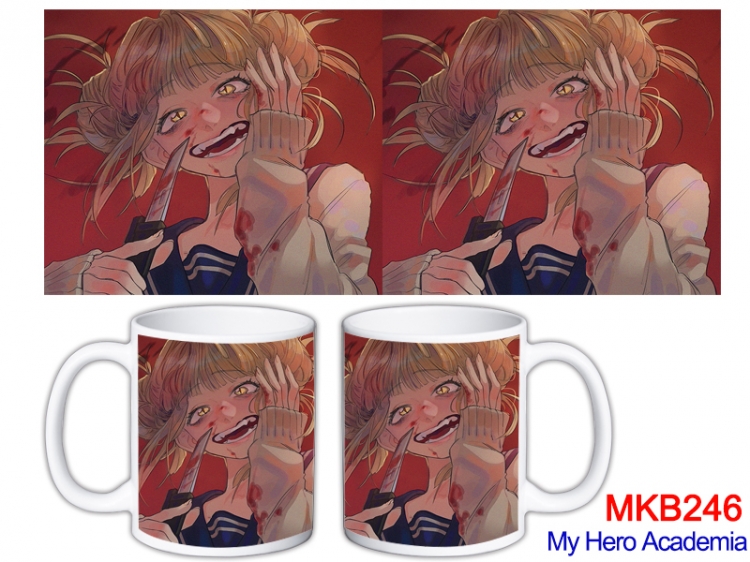 My Hero Academia Anime color printing ceramic mug cup price for 5 pcs MKB-246