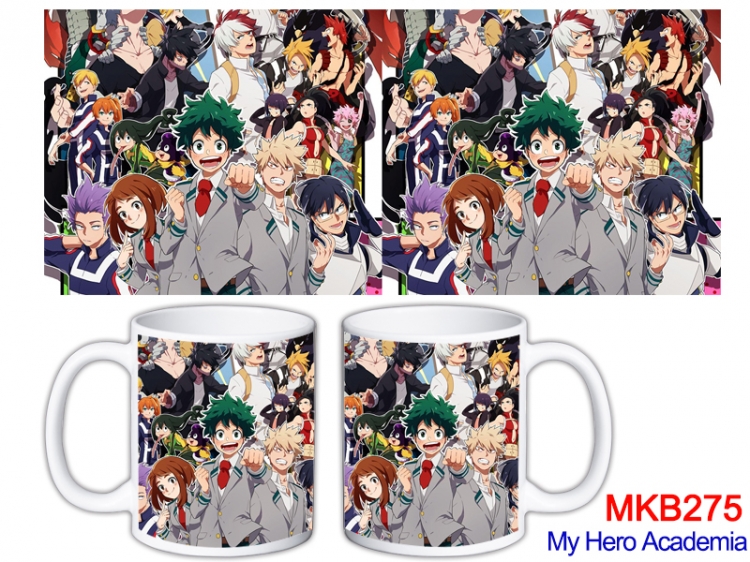 My Hero Academia Anime color printing ceramic mug cup price for 5 pcs MKB-275