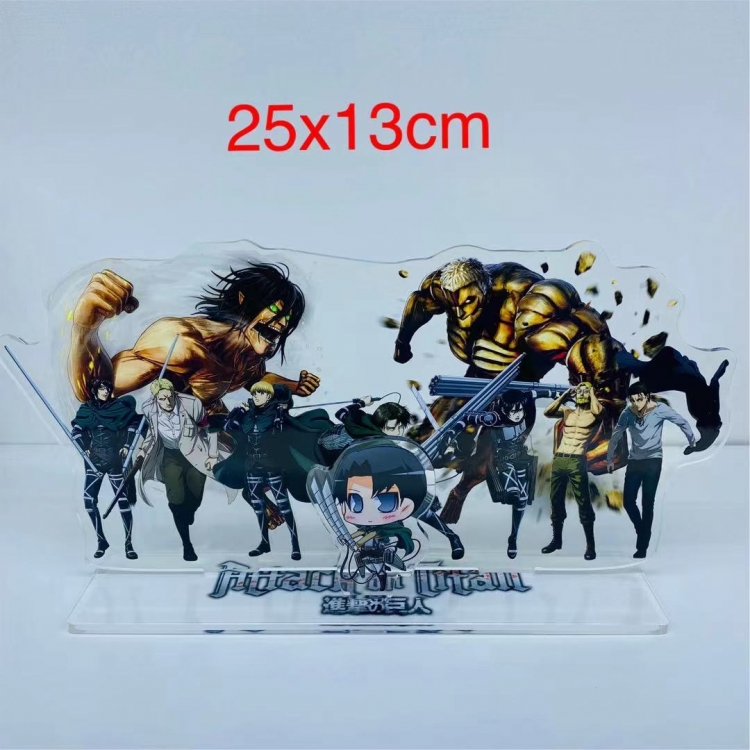 Shingeki no Kyojin Anime  acrylic big Standing Plates Keychain 25x13