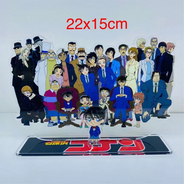 Detective conan Anime  acrylic big Standing Plates Keychain 22x15
