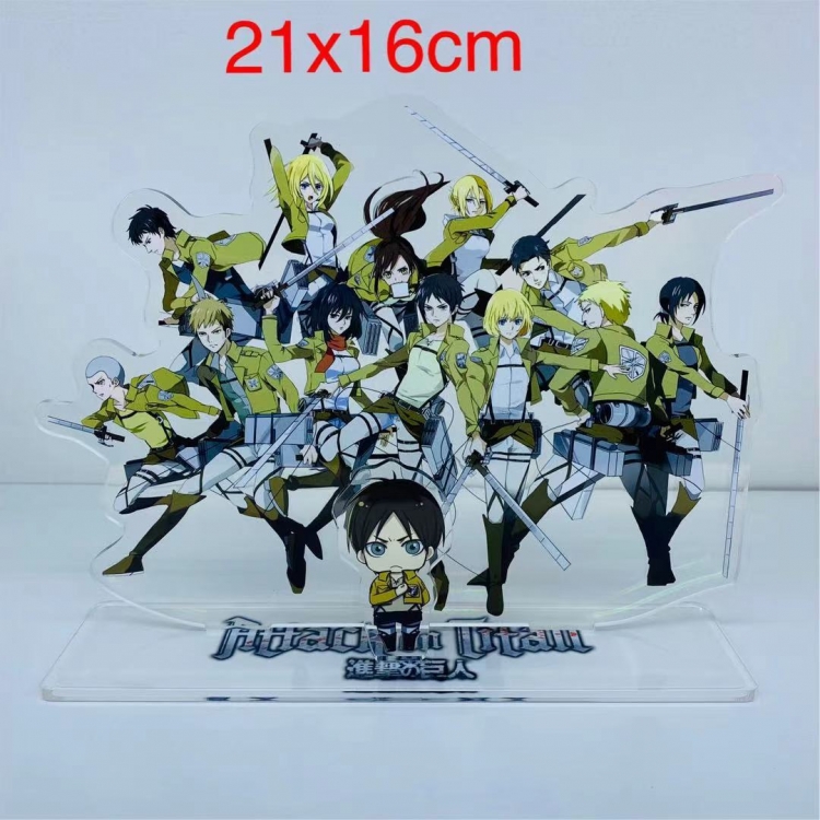 Shingeki no Kyojin Anime  acrylic big Standing Plates Keychain 21x16