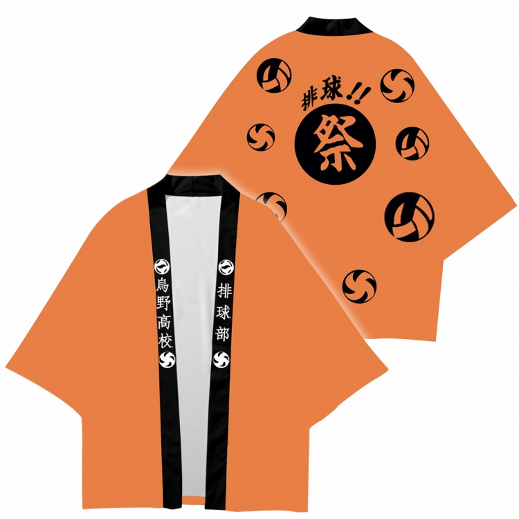 Haikyuu!! Full color COS kimono cloak jacket from 2XS to 4XL  three days in advance