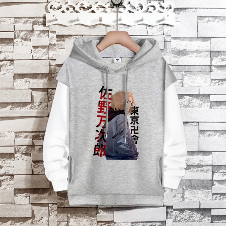 Tokyo Revengers  Anime fake two-piece thick hooded sweater from S to 3XL