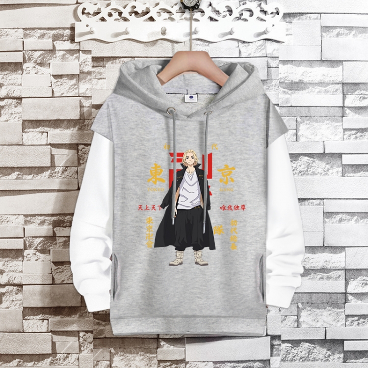 Tokyo Revengers  Anime fake two-piece thick hooded sweater from S to 3XL