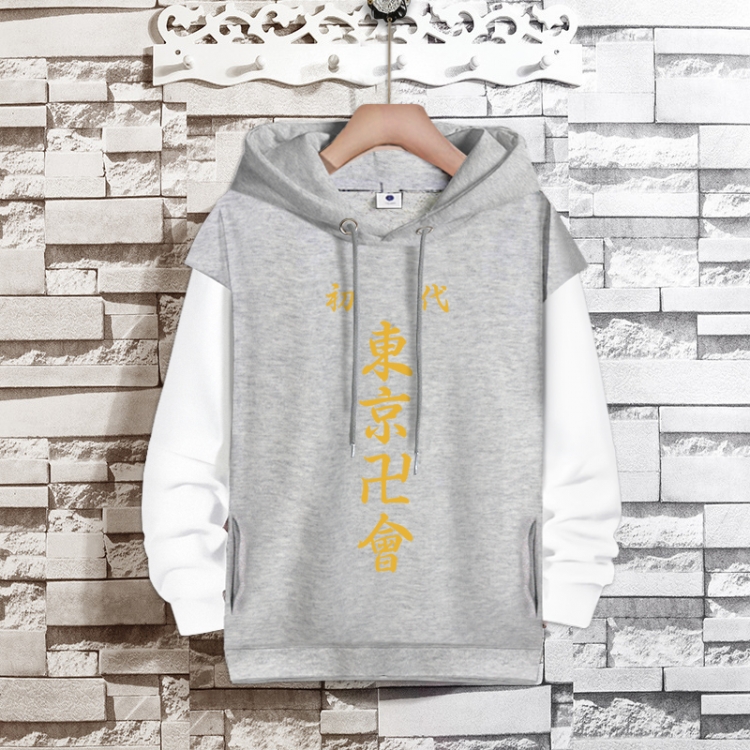 Tokyo Revengers  Anime fake two-piece thick hooded sweater from S to 3XL