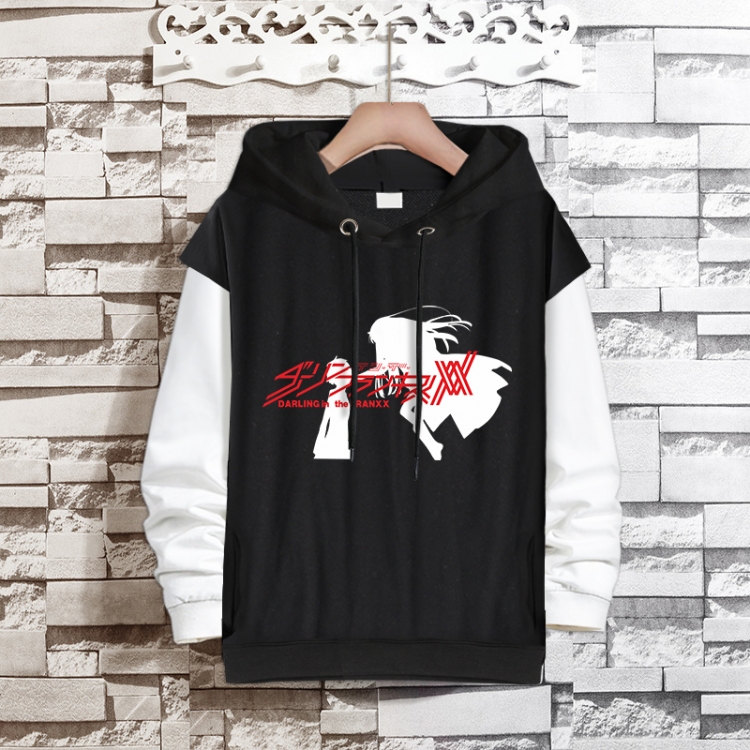 DARLING in the FRANXX  Anime fake two-piece thick hooded sweater from S to 3XL