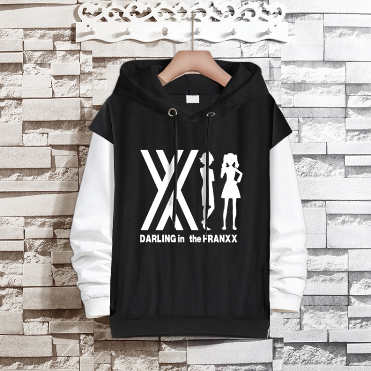 DARLING in the FRANXX  Anime fake two-piece thick hooded sweater from S to 3XL