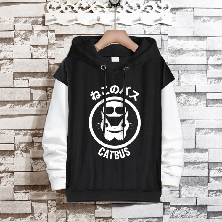  TOTORO Anime fake two-piece thick hooded sweater from S to 3XL