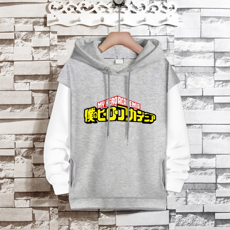 My Hero Academia Anime fake two-piece thick hooded sweater from S to 3XL