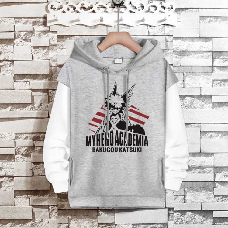 My Hero Academia Anime fake two-piece thick hooded sweater from S to 3XL