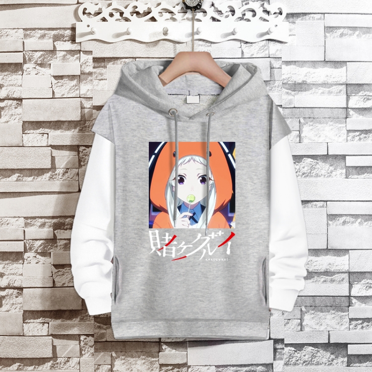 Kakegurui Anime fake two-piece thick hooded sweater from S to 3XL