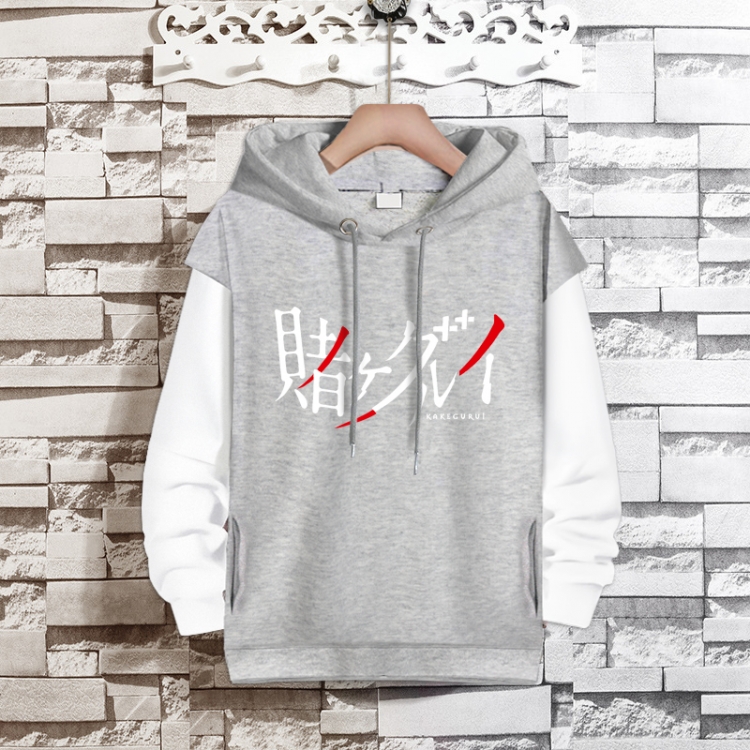 Kakegurui Anime fake two-piece thick hooded sweater from S to 3XL