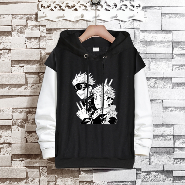Jujutsu Kaisen  Anime fake two-piece thick hooded sweater from S to 3XL