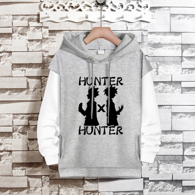 HunterXHunter Anime fake two-piece thick hooded sweater from S to 3XL