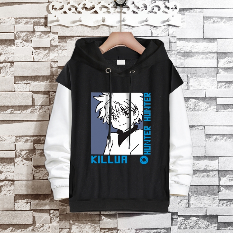 HunterXHunter Anime fake two-piece thick hooded sweater from S to 3XL