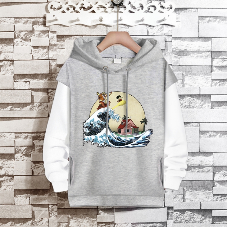  DRAGON BALL Anime fake two-piece thick hooded sweater from S to 3XL