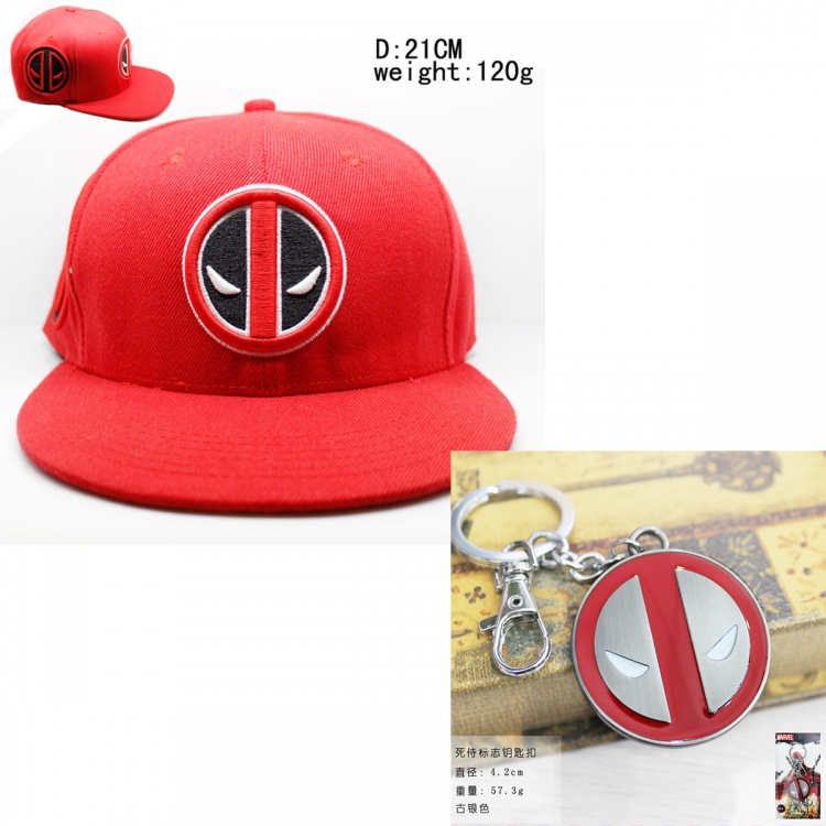 Deadpool Anime Baseball Cap Sun Hat   Keychain style A