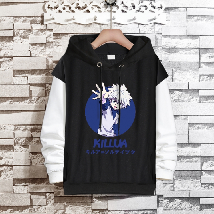 HunterXHunter Anime fake two-piece thick hooded sweater from S to 3XL