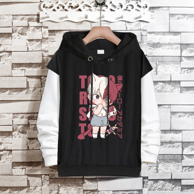 My Hero Academia Anime fake two-piece thick hooded sweater from S to 3XL