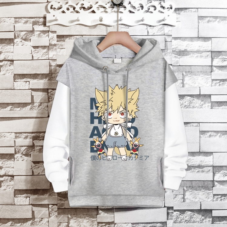 My Hero Academia Anime fake two-piece thick hooded sweater from S to 3XL