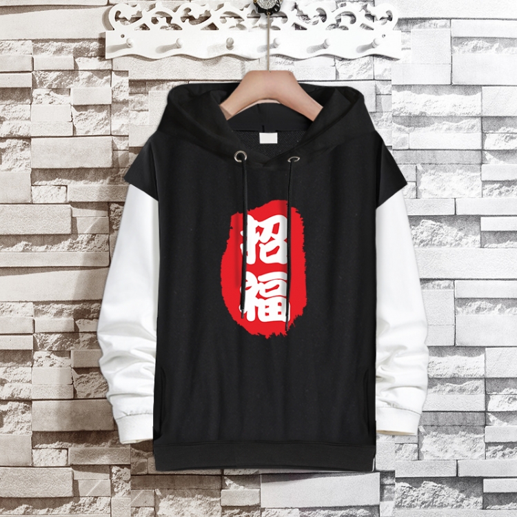 Natsume_Yuujintyou Anime fake two-piece thick hooded sweater from S to 3XL