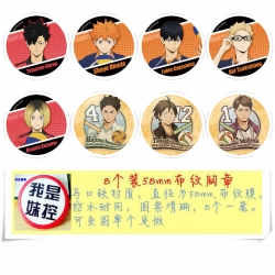 Haikyuu!! Anime round Badge cl...