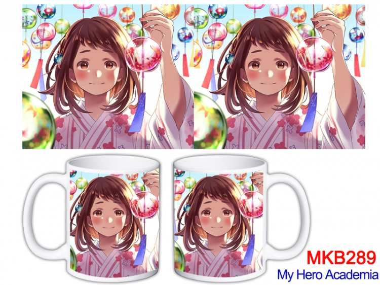 My Hero Academia Anime color printing ceramic mug cup price for 5 pcs MKB-289