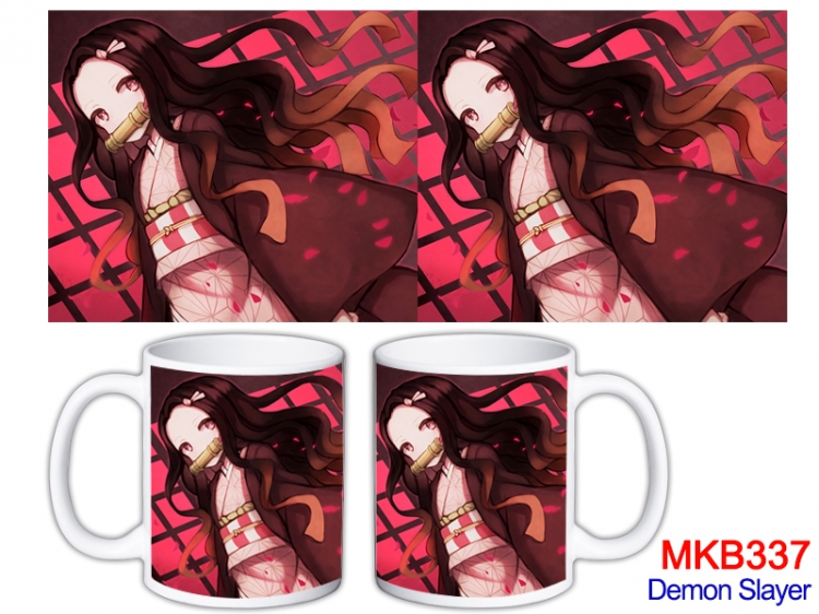 Demon Slayer Kimets  Anime color printing ceramic mug cup price for 5 pcs  MKB-337