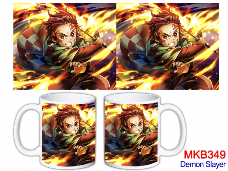 Demon Slayer Kimets  Anime color printing ceramic mug cup price for 5 pcs MKB-349