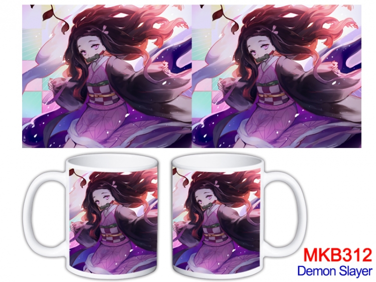Demon Slayer Kimets  Anime color printing ceramic mug cup price for 5 pcs MKB-312